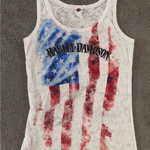 Harley-Davidson American Flag Tank Top size medium